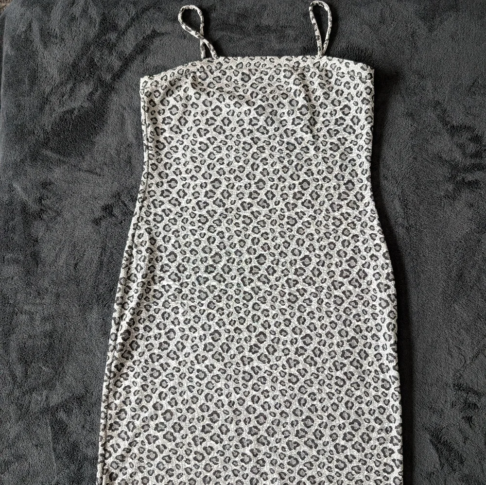 Vintage Rocket Candy Y2K Leopard Spaghetti Strap Square Neck Mini Dress USA Rare - Picture 11 of 12
